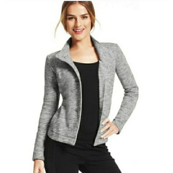 CAbi XS 596 Hourglass Marled Button Front Cropped Blazer  Jacket - Picture 1 of 8